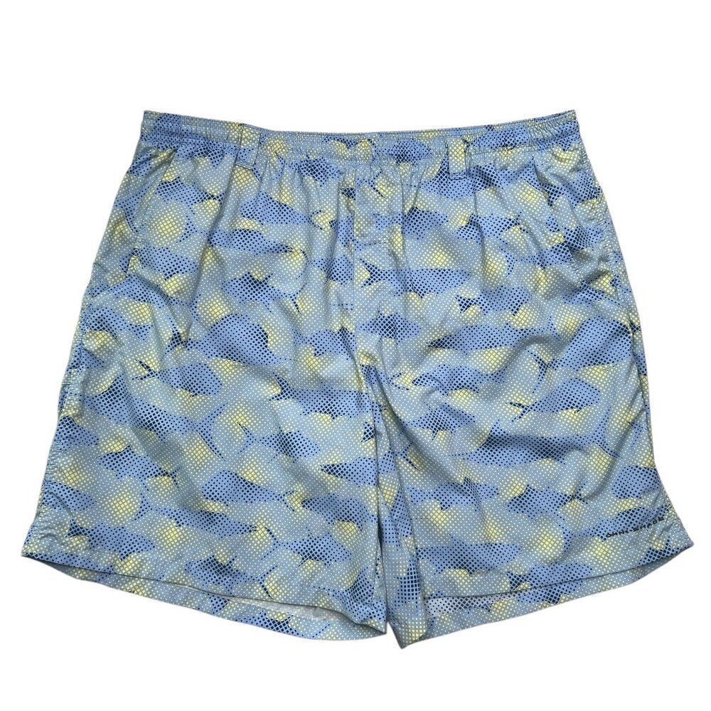 Columbia‎ Shorts Men's Size XXL Blue PFG Super Backcast Swim Trunks